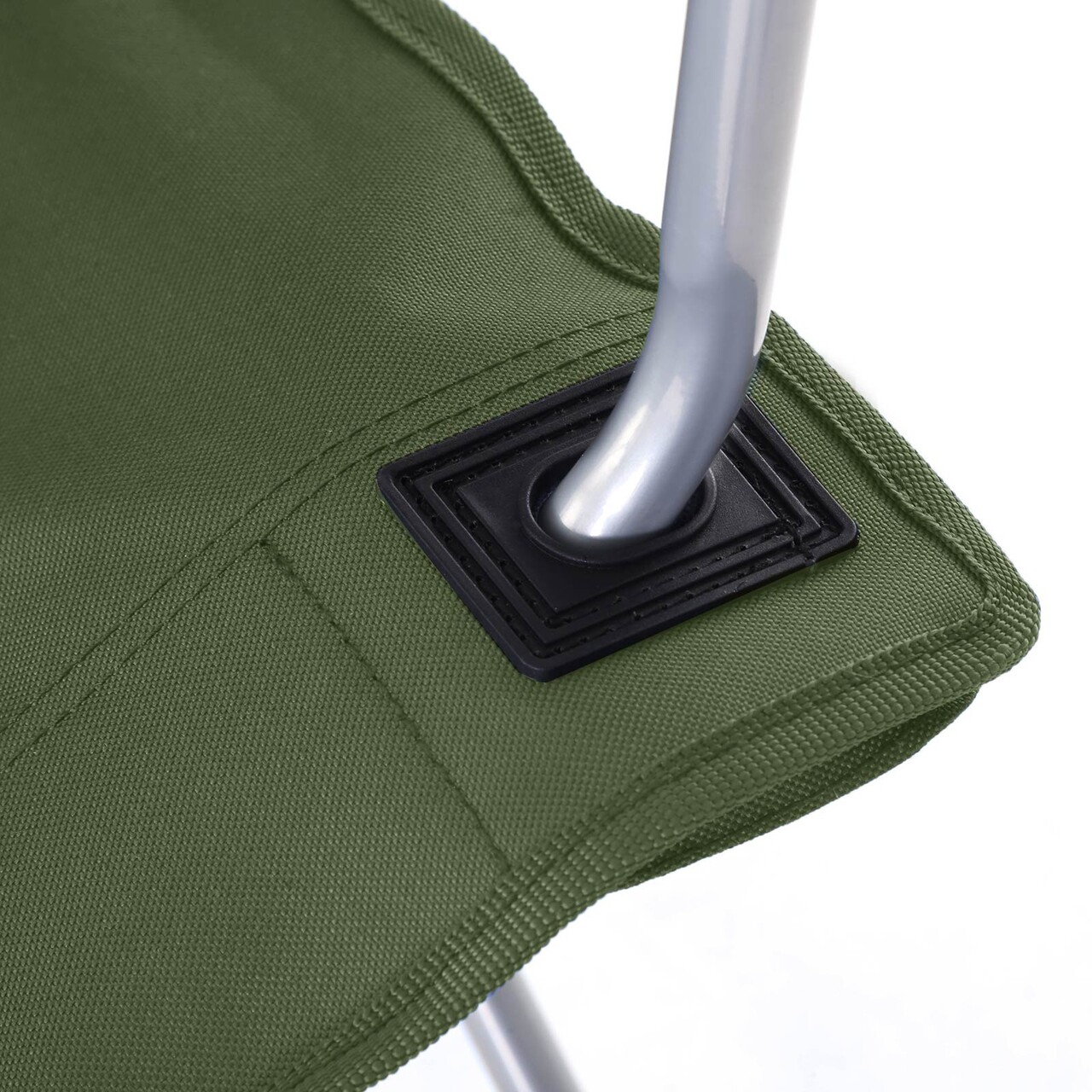Set 2 scaune pliabile pentru camping, Songmics, 84x52x81 cm, max 120 kg, tesatura Oxford 600D/otel, verde - view 3