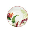 Set 6 cesti de cafea cu farfurie Madison Tropicalia, Tognana, 90 ml, portelan, multicolor