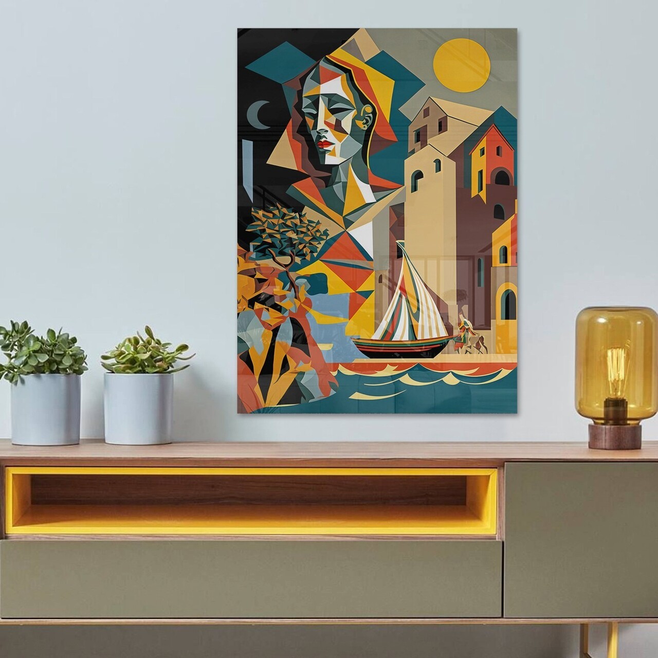 Tablou decorativ, CAM3691, 50 x 70 cm, Multicolor - view 6