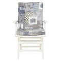 Set mobilier pentru gradina Tropical, masa extensibila + 6 scaune, alb/multicolor