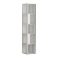 Biblioteca Piano, Decortie, 34x34x161 cm, alb