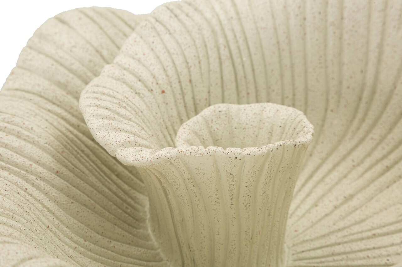 Bol decorativ, Mauro Ferretti, Petal, 34x13x29.5 cm, polirasina, nisip - view 3