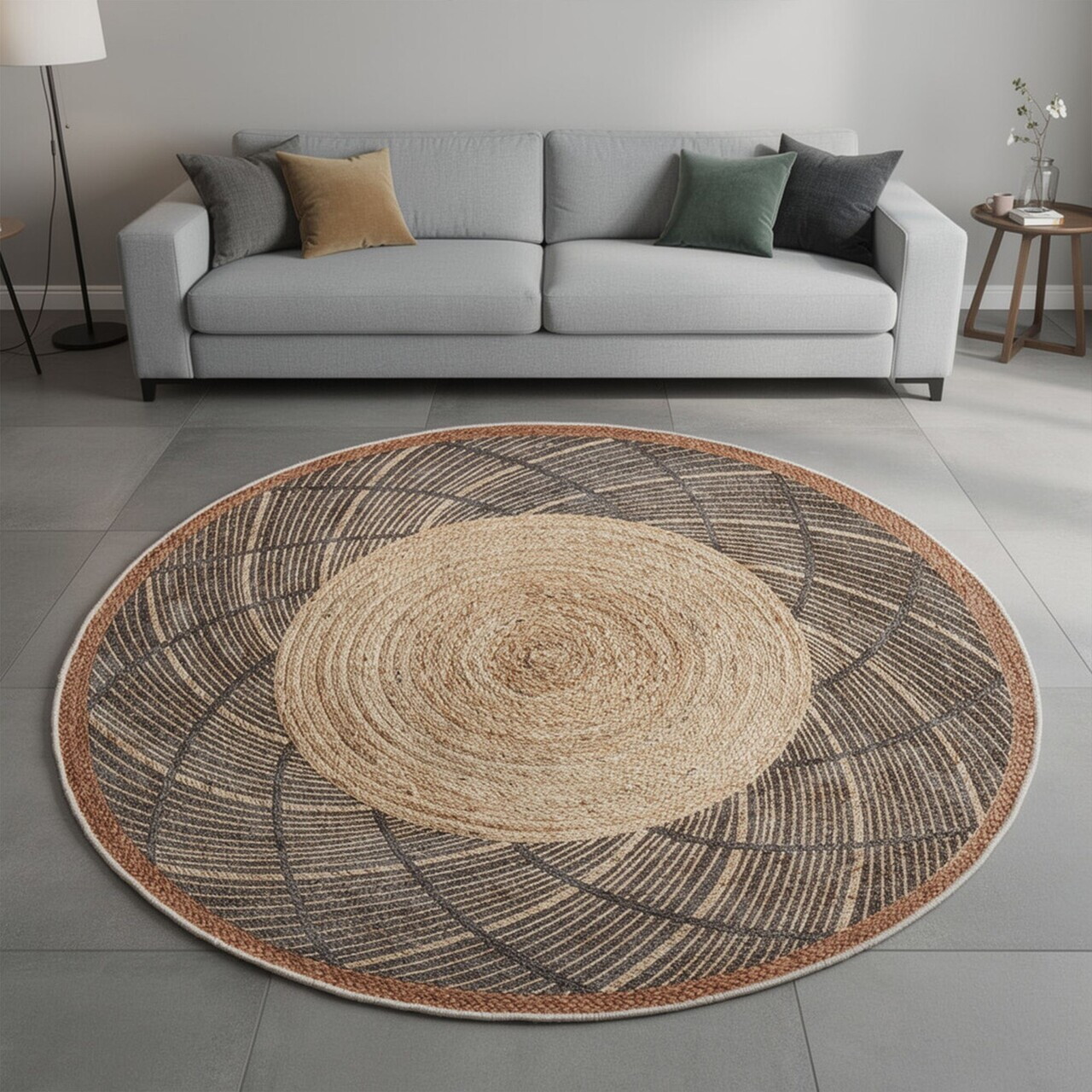 Covor Woopamuk481 140x140 cm BUMBAC/POLIESTER Crem