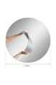 Oglinda cu Iluminare Led, Mirrorland, Round, Oglindă indestructibilă cu obturator, Alb