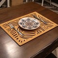 Set suporturi pentru farfurie, Payna, 790PYN1129, Lemn , Produs lucrat manual, Miere