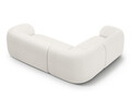 Coltar stanga 4 locuri, Kate, Micadoni, 252x220x76 cm, tesatura boucle, alb