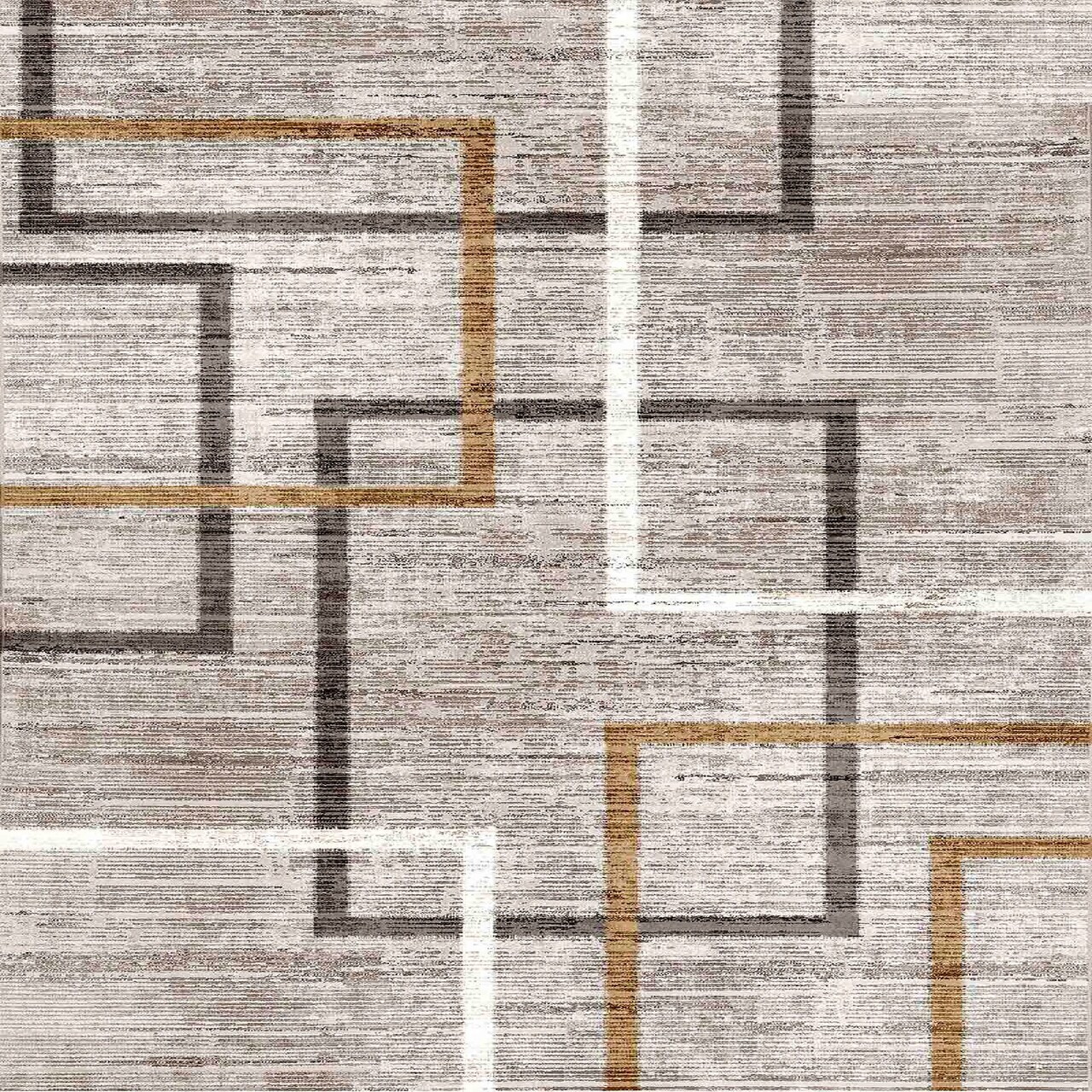 Covor, Wookece700, 80x150 cm, Poliester, Nurcă / maro — imaginea 2