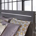 Pat Queen Size 154x204 cm, Steelson, L.227 l.164 H.124/37.5, pal, gri/crom
