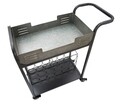 Carucior servire cu suport pentru vin Industry, Mauro Ferretti, 81.5x35x86 cm, fier