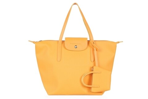 Geanta Beverly Hills Polo Club, 1105, piele ecologica, galben