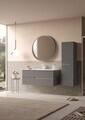 Dulap de baie cu chiuvetă, Hanah Home, Moonlight 120, Gri Mat