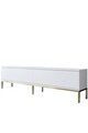 Set mobilier living, Bexley, Lord, PAL, Alb/Auriu