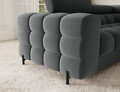 Coltar extensibil dreapta 3 locuri ELTAP, RT-06SO, Fectory, 346x205x93 cm, lemn/poliester, gri inchis