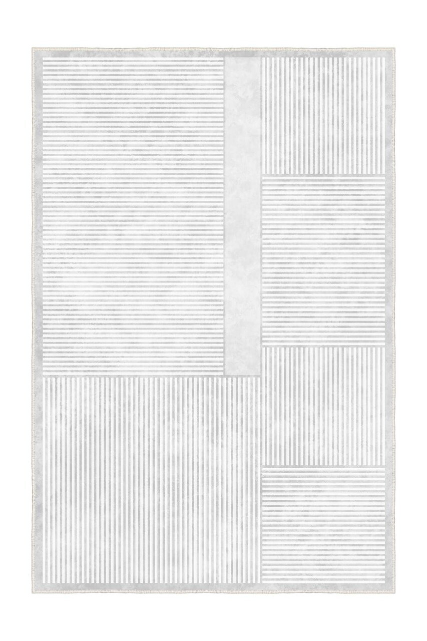 Covor Sftkece032 100x300 cm Poliester Alb