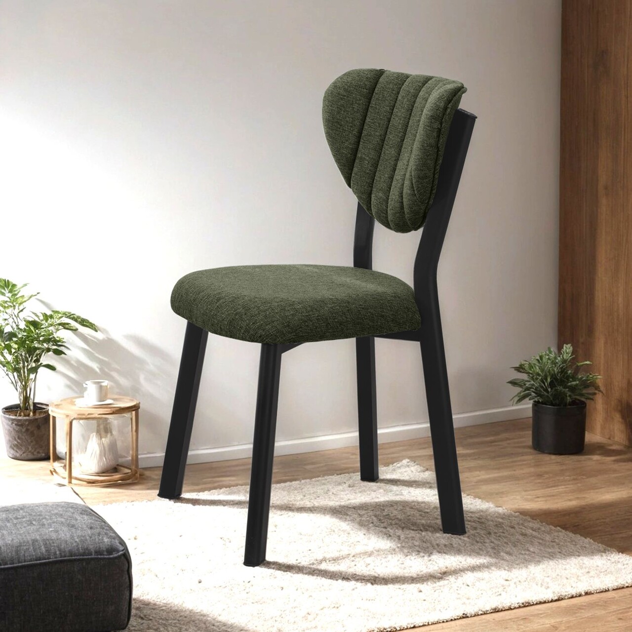 Scaun, Hanah Home, Elma, 47x85x45 cm, Verde - view 2