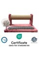 Zgarietor pentru pisici, Paws & Whiskers, Jimmy, MATERIAL TEXTIL PLUȘ, Roz