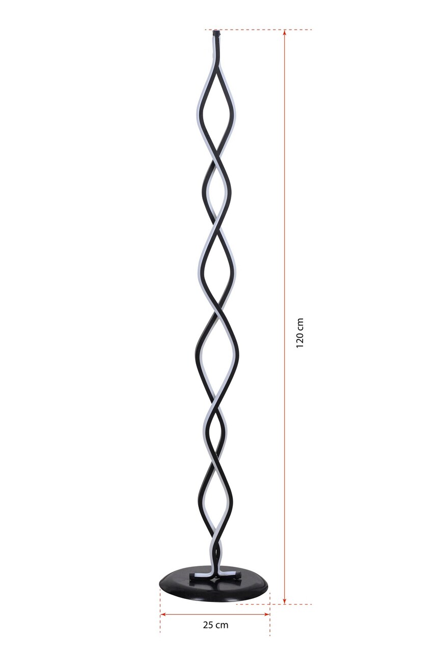 Lampadar, Curlux, 509CRL1120, Aluminiu, Alb