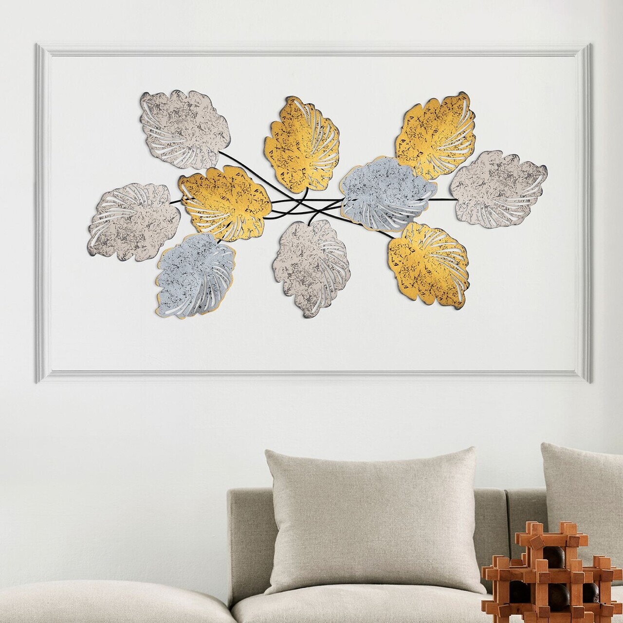 Decoratiune de perete, Casado, Dimensiuni: 117 x 2 x 57 cm, Multicolor — imaginea 2