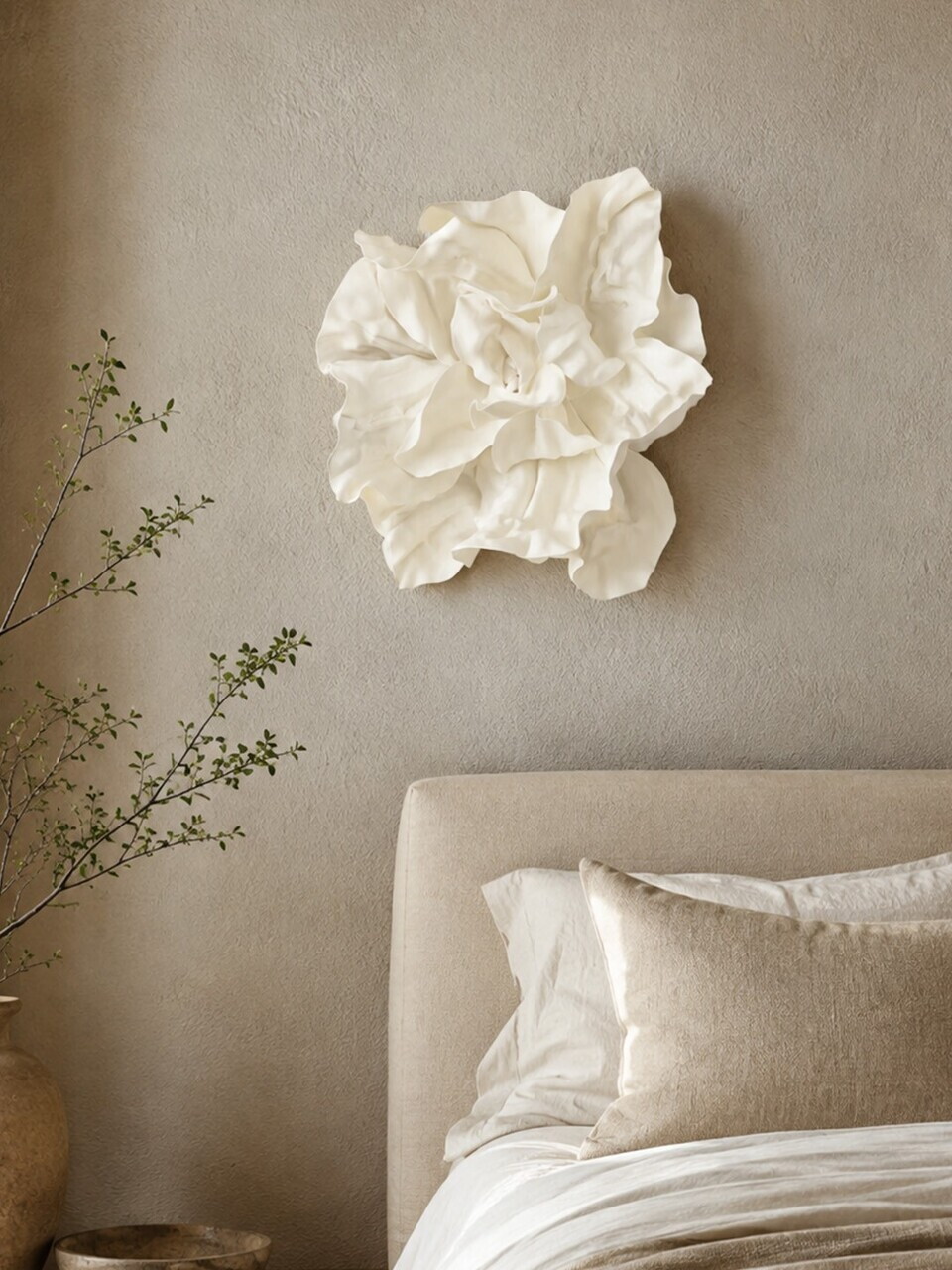 Decoratiune de perete, DM0010, Dimensiune: 50 x 50 cm, Alb — imaginea 4
