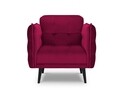 Fotoliu, Canna, Mazzini Sofas, 90x100x88 cm, catifea, rosu vin