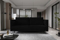 Canapea extensibila 4 locuri ELTAP, SO-REV-10VE, Revi, 215x98x92 cm, lemn/poliester, negru