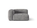 Modul stanga pentru canapea, 1 loc, Martina-212, Micadoni Home, 121x106x75 cm, velur, gri deschis