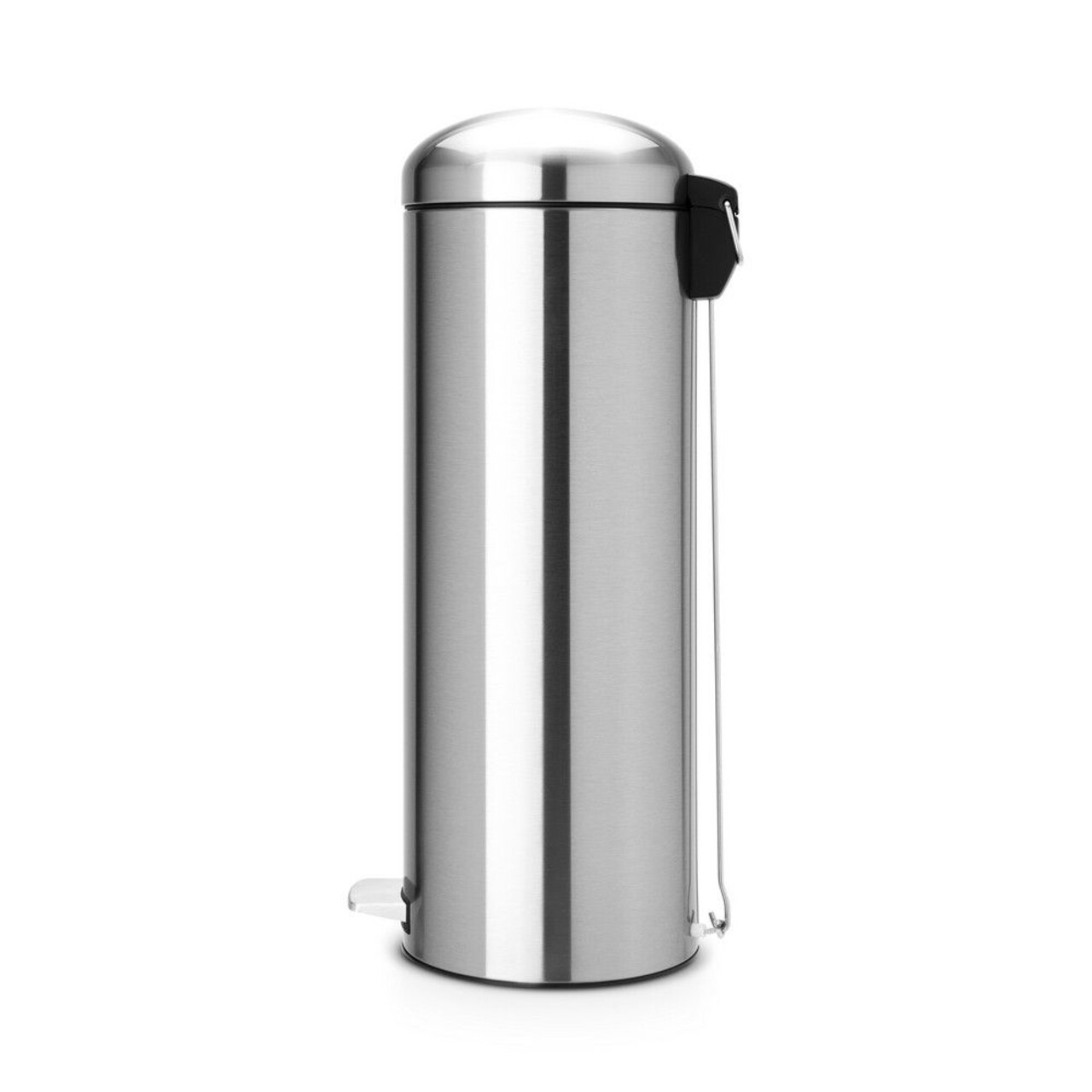 Cos De Gunoi Cu Pedala, Brabantia, Retro Slim, 20 L, Inox, Argintiu