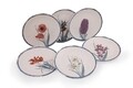 Set 6 farfurii intinse ST040406F022, Keramika, 25x25x2 cm, ceramica, multicolor