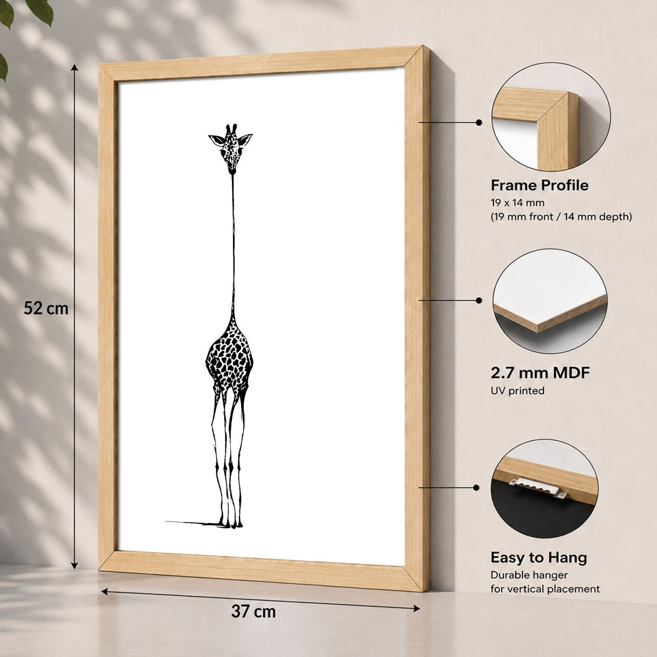 Tablou decorativ, 3752AACT-054, Fundal: 100% MDF (Grosime: 2,7 mm) Vopsire: Imprimare UV, Multicolor — imaginea 2
