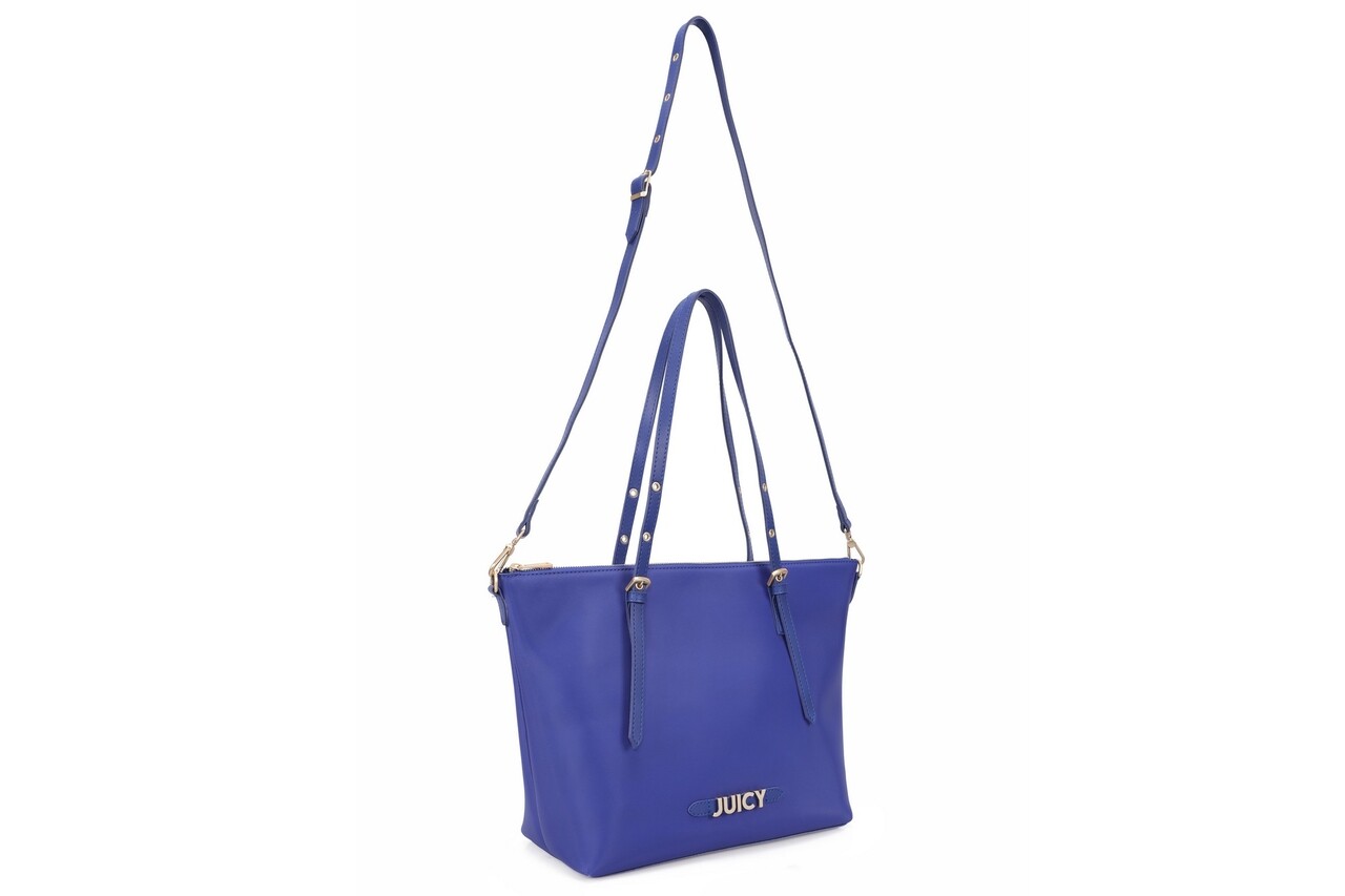 Geanta Juicy Couture 349, 45x25x30 Cm, Piele Ecologica, Albastru Sax