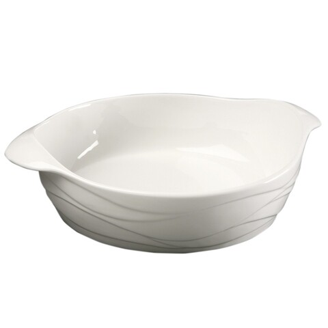 Vas de copt Oval Corina, Versa, 27.8x22.5x7.4 cm, portelan