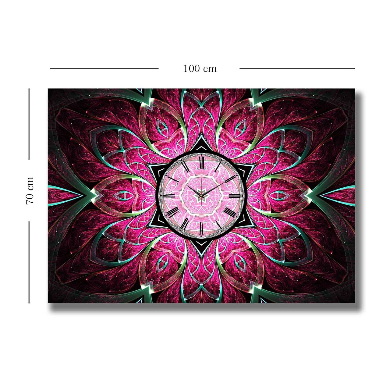 Ceas de perete, 70100CS-014, Dimensiune: 70 x 100, Multicolor - view 3