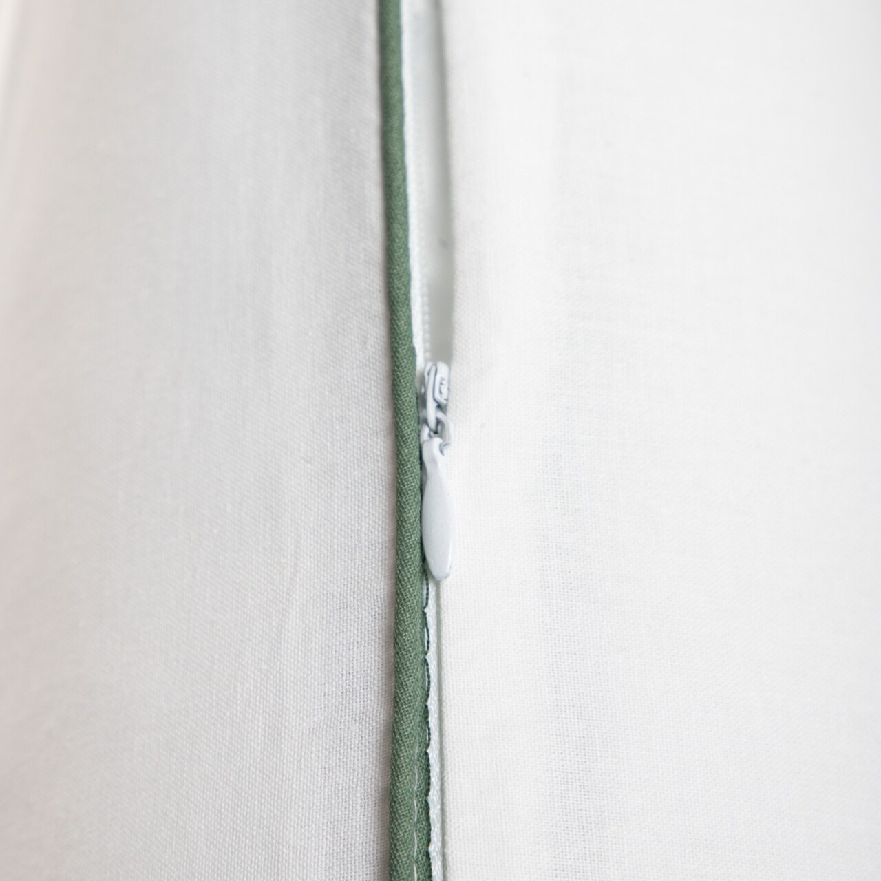 Lenjerie de pat King Size, Conwallie, Homla, 200x220 cm, 3 piese, bumbac, alb/verde - view 7