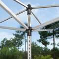 Uscator de rufe rotativ cu 4 brate + cu suport fixare pamant, Brabantia, Lift-O-Matic, 40 m capacitate de uscare, otel, gri metalizat