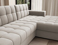 Coltar extensibil dreapta 3 locuri ELTAP, RT-18SO, Blezalt, 240x150x82 cm, lemn/poliester, bej deschis