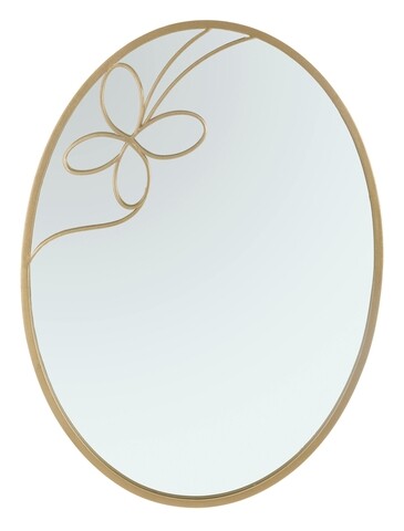 Oglinda decorativa Butterfly Line, Mauro Ferretti, 66×90 cm, fier, auriu 66x90