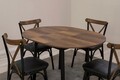 Set masă și scaune extensibile, Vella, Oliver, PAL, Nuc negru