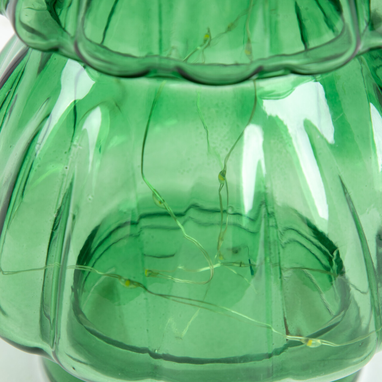 Decoratiune luminoasa Lapland, Homla, 15x28 cm, sticla, verde