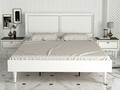 Pat Double Ravenna White, Talon, 160 x 200 cm, alb/auriu