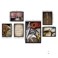 Set 6 tablouri decorative, SET_103, Lulu, 24x29 cm/24x44 cm, plastic