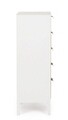 Comoda Charley, Bizzotto, 40 x 30 x 92 cm, MDF/paulownia/pin/otel, alb/natural