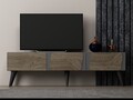 Comoda TV, Odessa, Veas, 150x30x43 cm, PAL, Antracit / Nuc