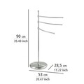 Suport pentru prosoape, Wenko, Adiamo, 28.5 x 90 x 53 cm, inox