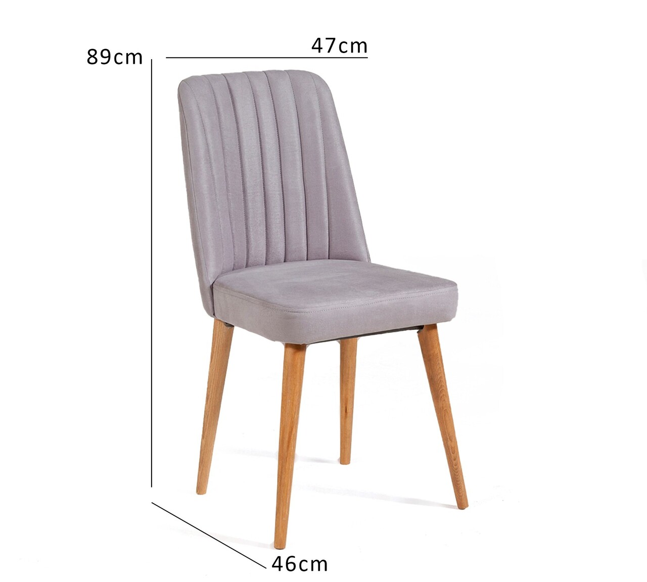 Scaun, Hanah Home, Vina Sandalye Soho, Atlantic, 47x89x46 cm, Atlantic Pine / Soho - imagine 4