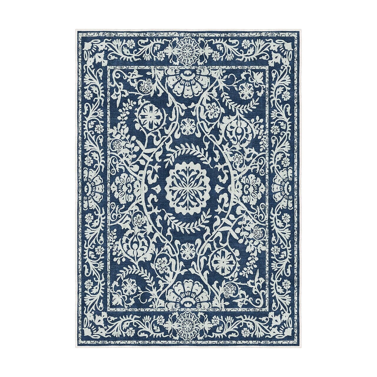Covor, Kece-Fr72, 160x230 cm, Albastru navy — imaginea 7