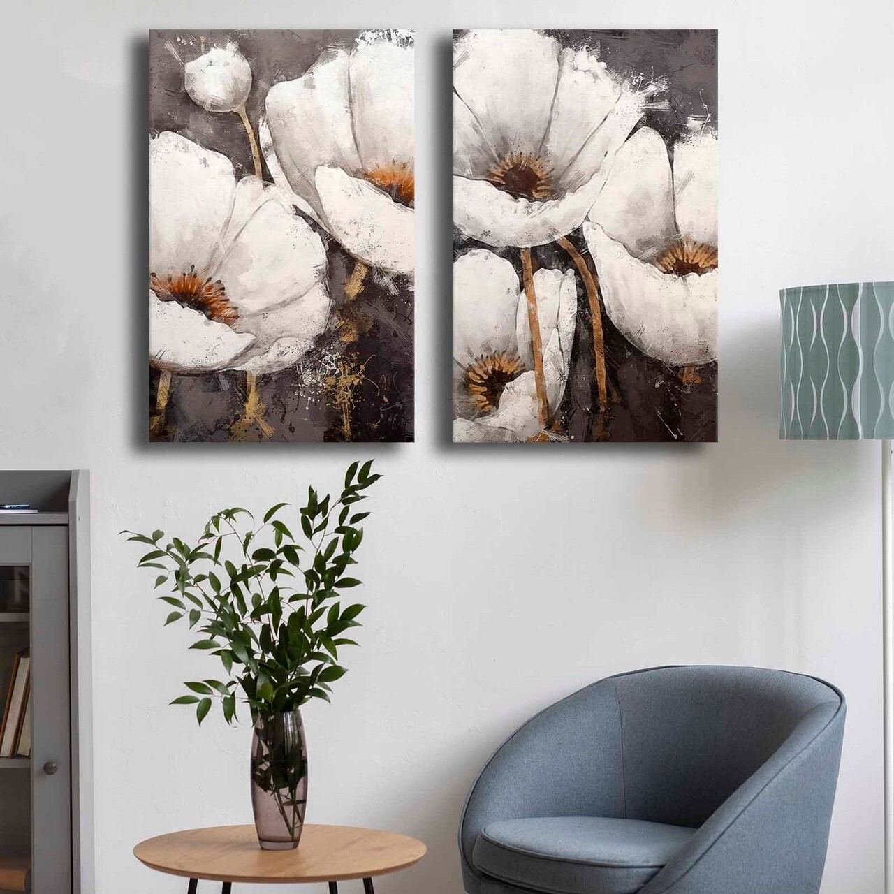 Set 2 tablouri decorative, 2p4570softc-002, Lemn, Multicolor - view 3