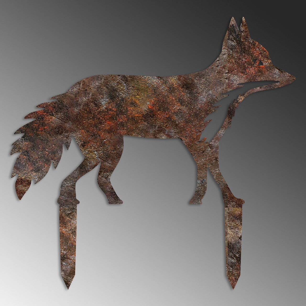 Obiect decorativ de grădină, Fox -A 01, 48x50 cm, Multicolor - view 5