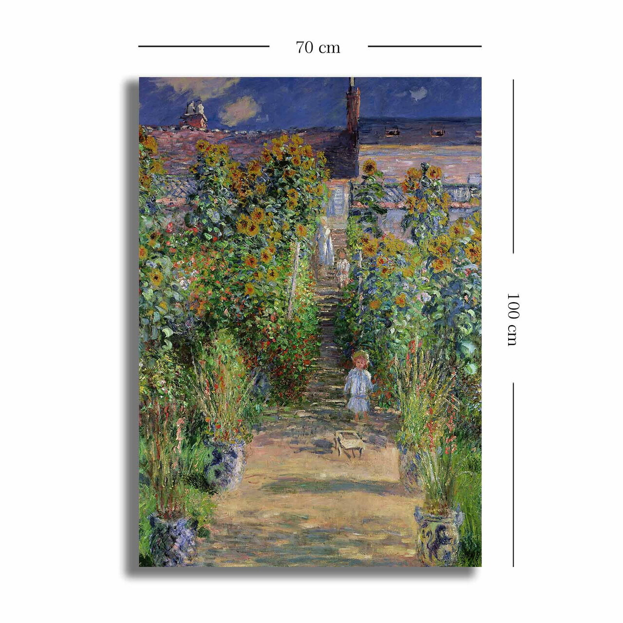 Tablou decorativ, 70100MONET019, Lemn, Multicolor — imaginea 3