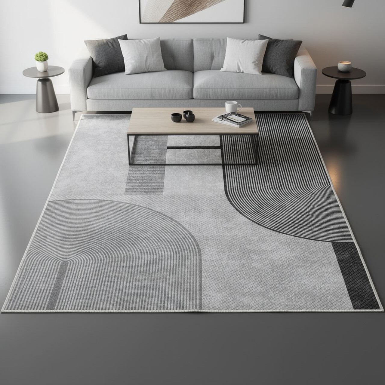 Covor, Infkece14, 80x120 cm, Gri