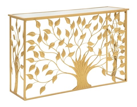Consola Albero, Mauro Ferretti, 120x80x80 cm, fier, auriu Mauro Ferretti